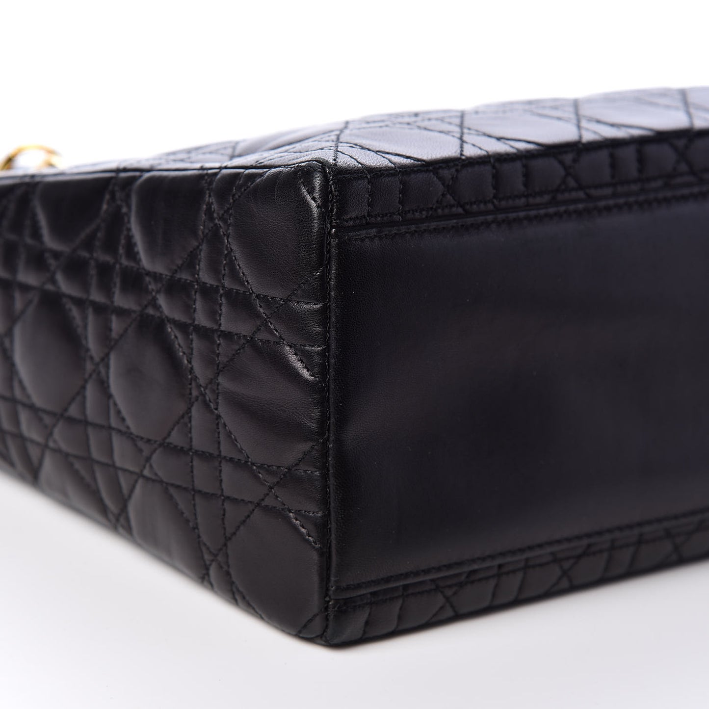 Lambskin Cannage Medium Lady Dior Black