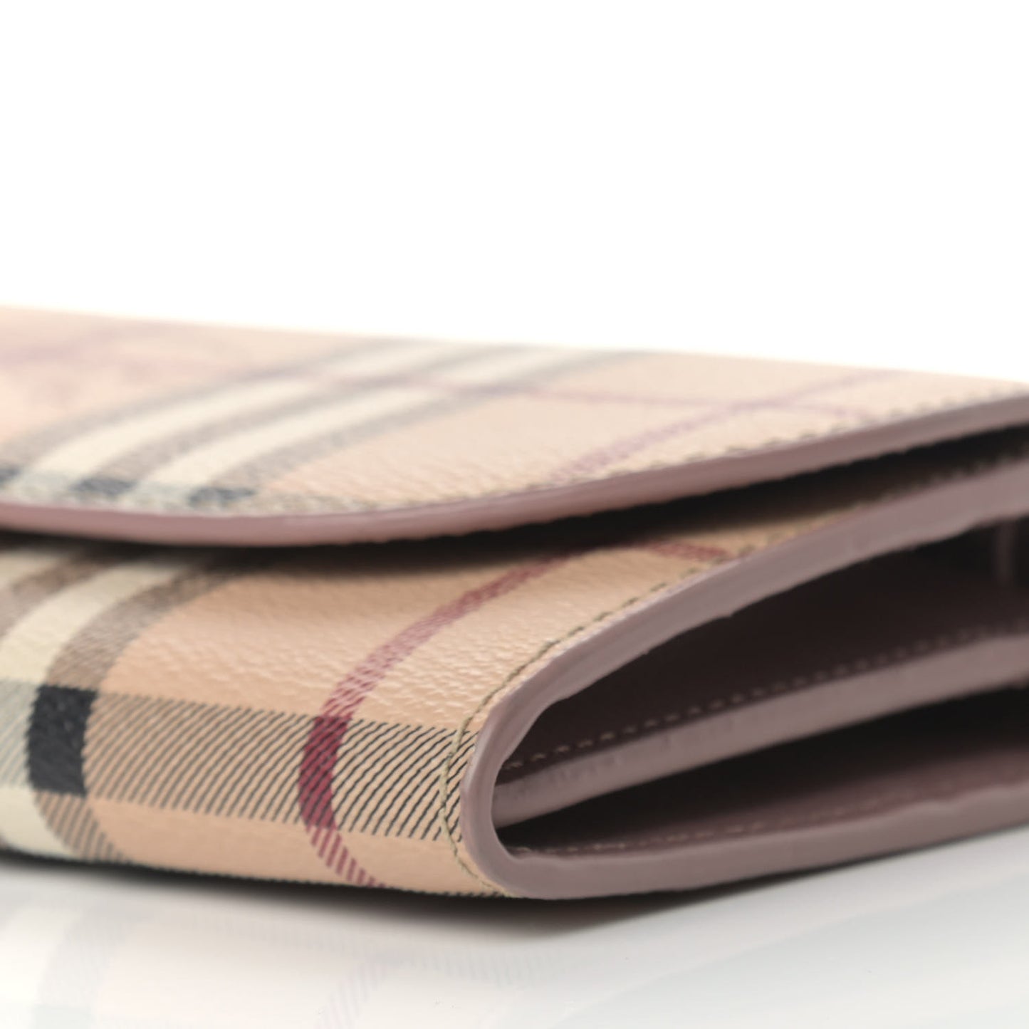 Haymarket Check Henley Wallet On Chain Dusty Pink