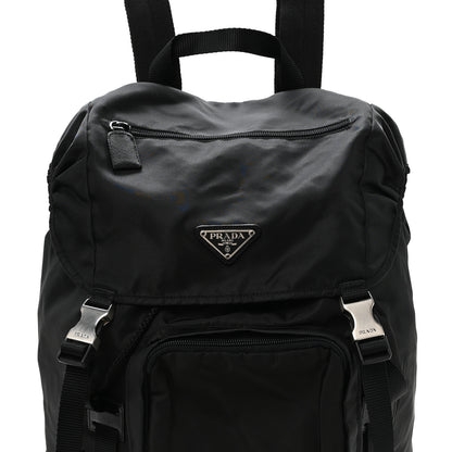 Prada Tessuto Nylon Montagna Double Buckle Backpack Black 8 of 10