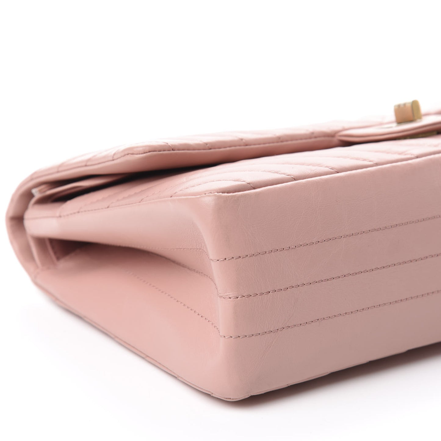 Aged Calfskin Chevron Quilted 2.55 Reissue 226 Flap Light Pink