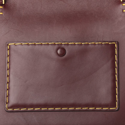 Celine Smooth Calfskin Small Edge Shoulder Bag Burgundy 13 of 16