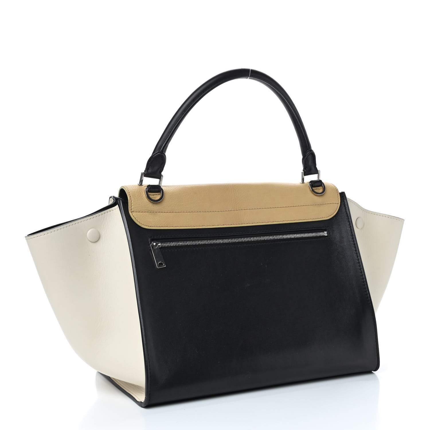 Celine Velluto Calfskin Medium Tri-Color Trapeze 2 of 9