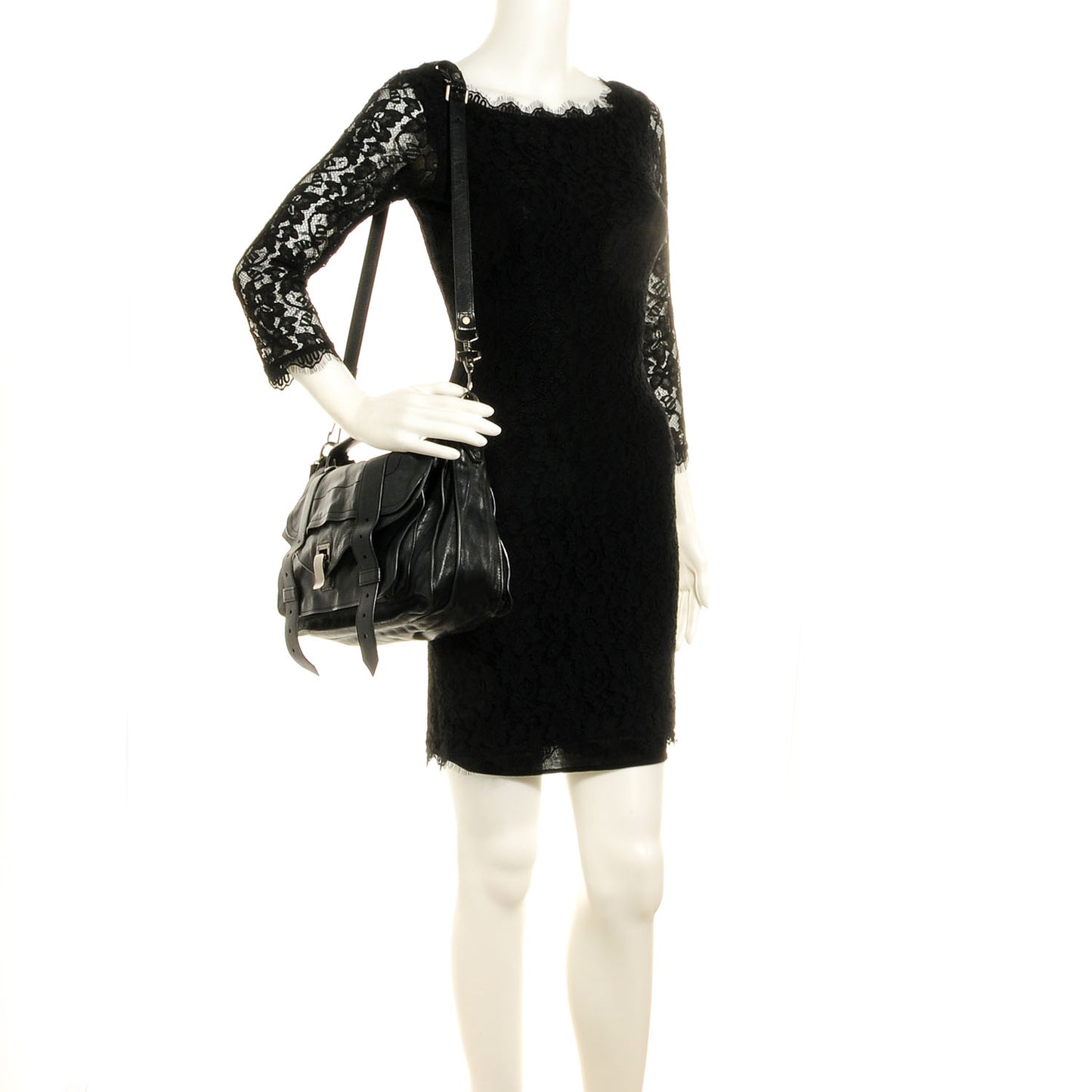 Lambskin PS1 Medium Satchel Black