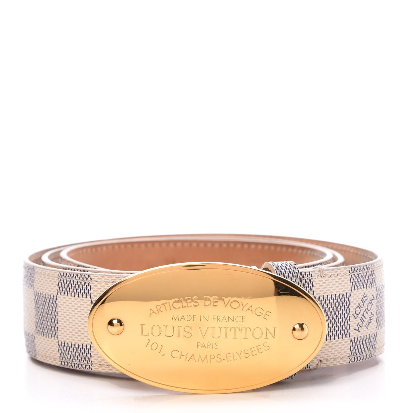 Damier Azur Voyage Belt 95 38
