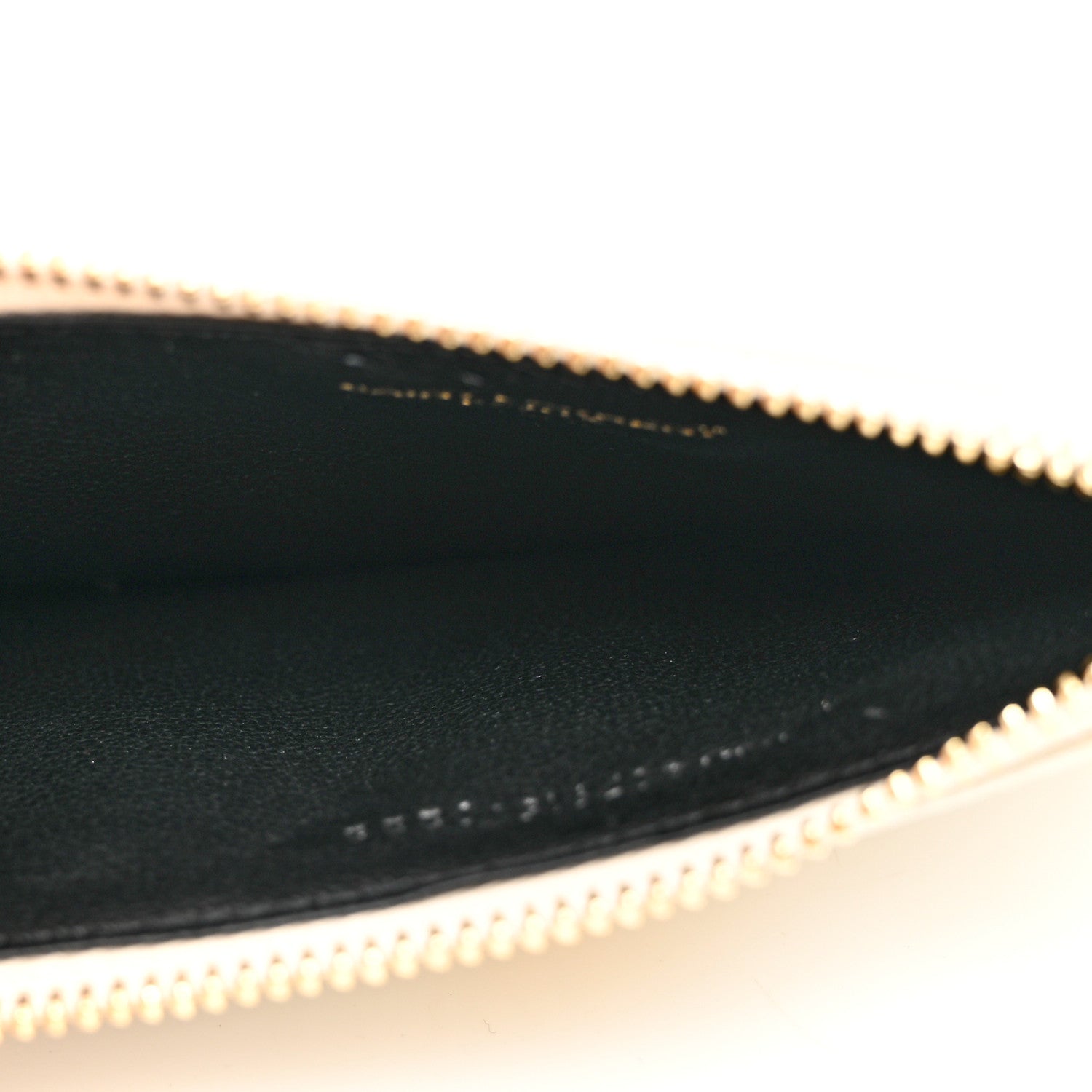 Saint Laurent Grain De Poudre Matelasse Chevron Monogram Fragments Zippered Card Case Blanc Vintage 4 of 6