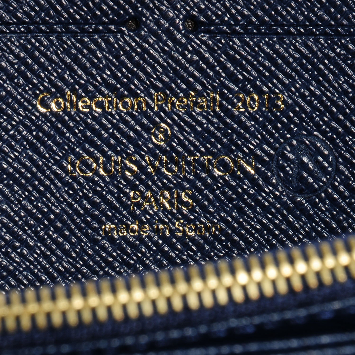 Louis Vuitton Damier Paillettes Zippy Wallet Blue 6 of 7