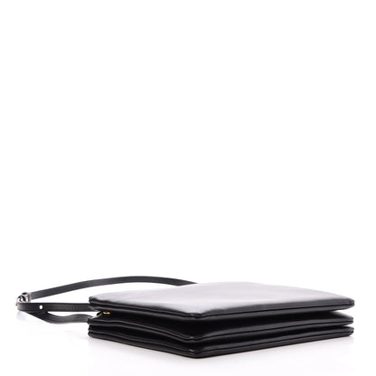 Celine Lambskin Large Trio Crossbody Bag Black 4 of 9