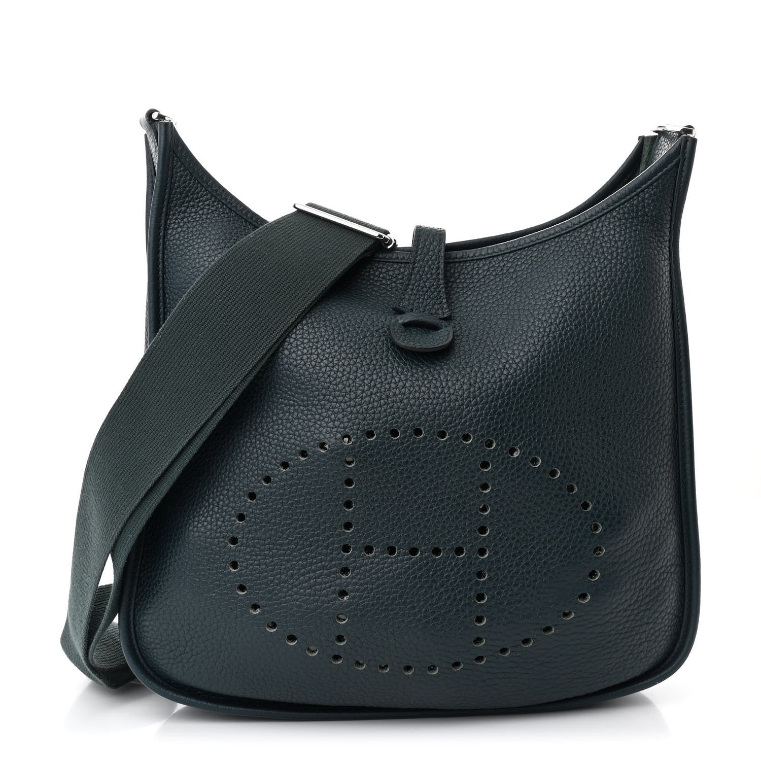 Hermes Taurillon Clemence Evelyne III PM Vert Cypress 1 of 12