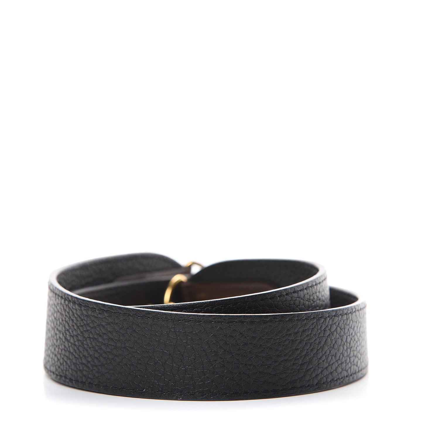 Calfskin Jersey Shoulder Strap Black