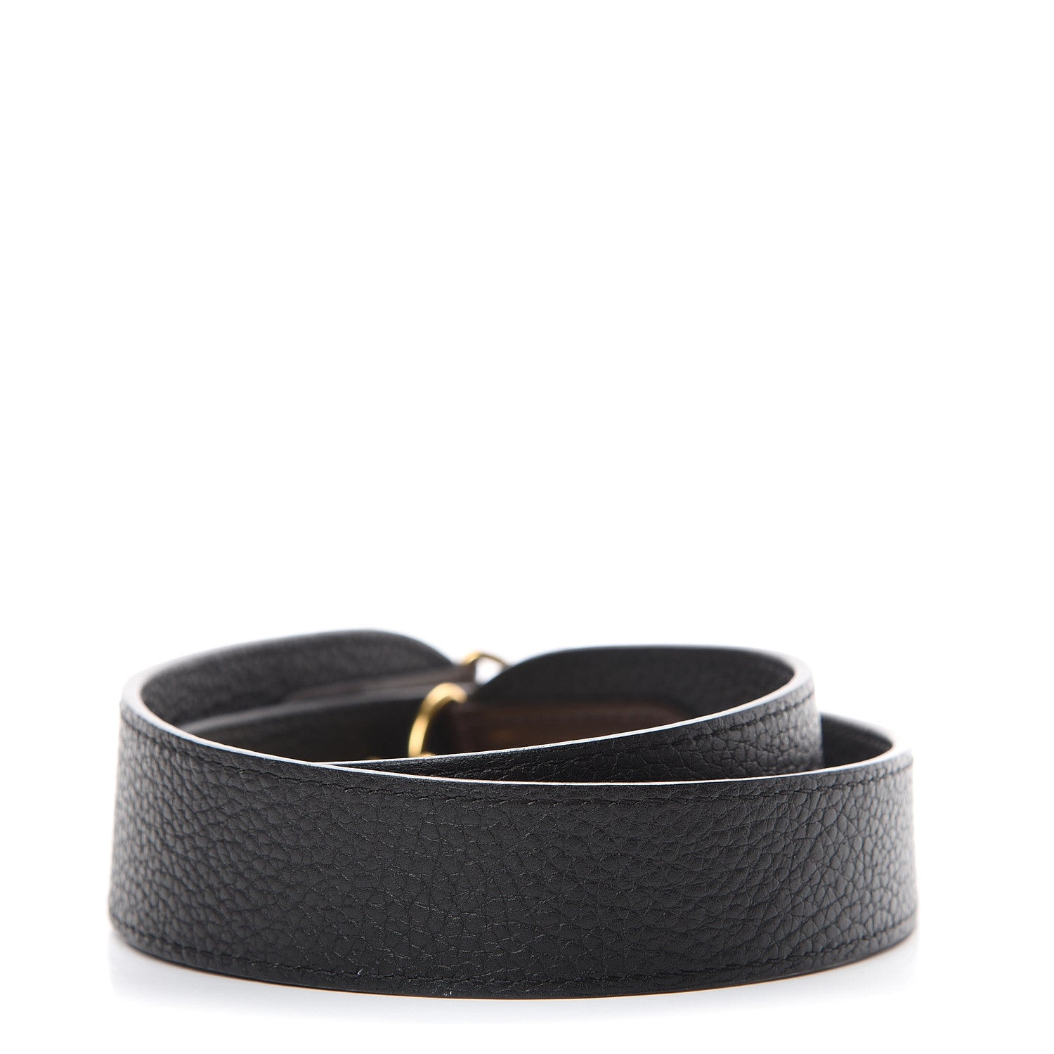 Louis Vuitton Calfskin Jersey Shoulder Strap Black 2 of 4