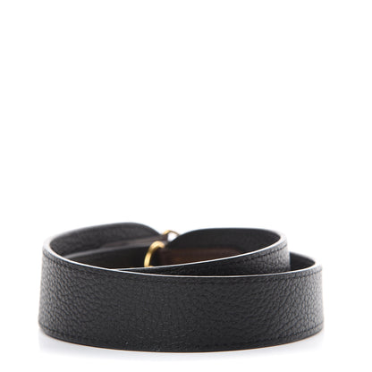 Louis Vuitton Calfskin Jersey Shoulder Strap Black 2 of 4