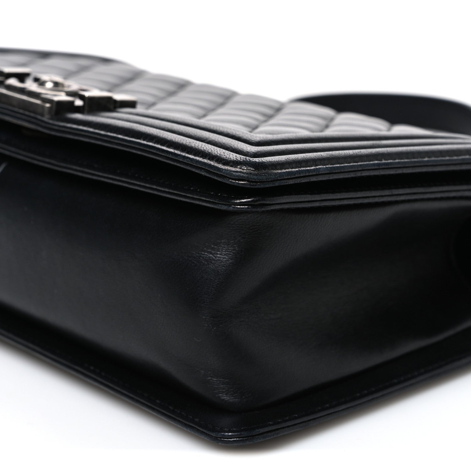 Chanel Lambskin Quilted Medium Boy Flap Black 10 of 10