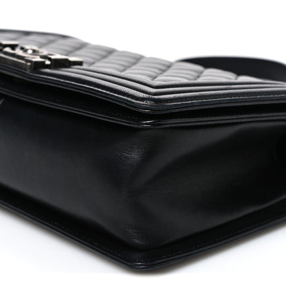 Chanel Lambskin Quilted Medium Boy Flap Black 10 of 10