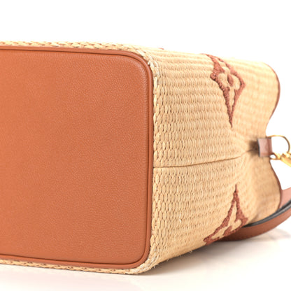Louis Vuitton Raffia Calfskin Monogram Neonoe MM Tan 8 of 10