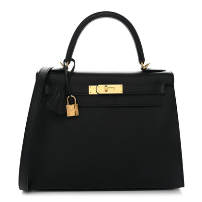 Hermes Epsom Kelly Sellier 28 Black 1 of 11