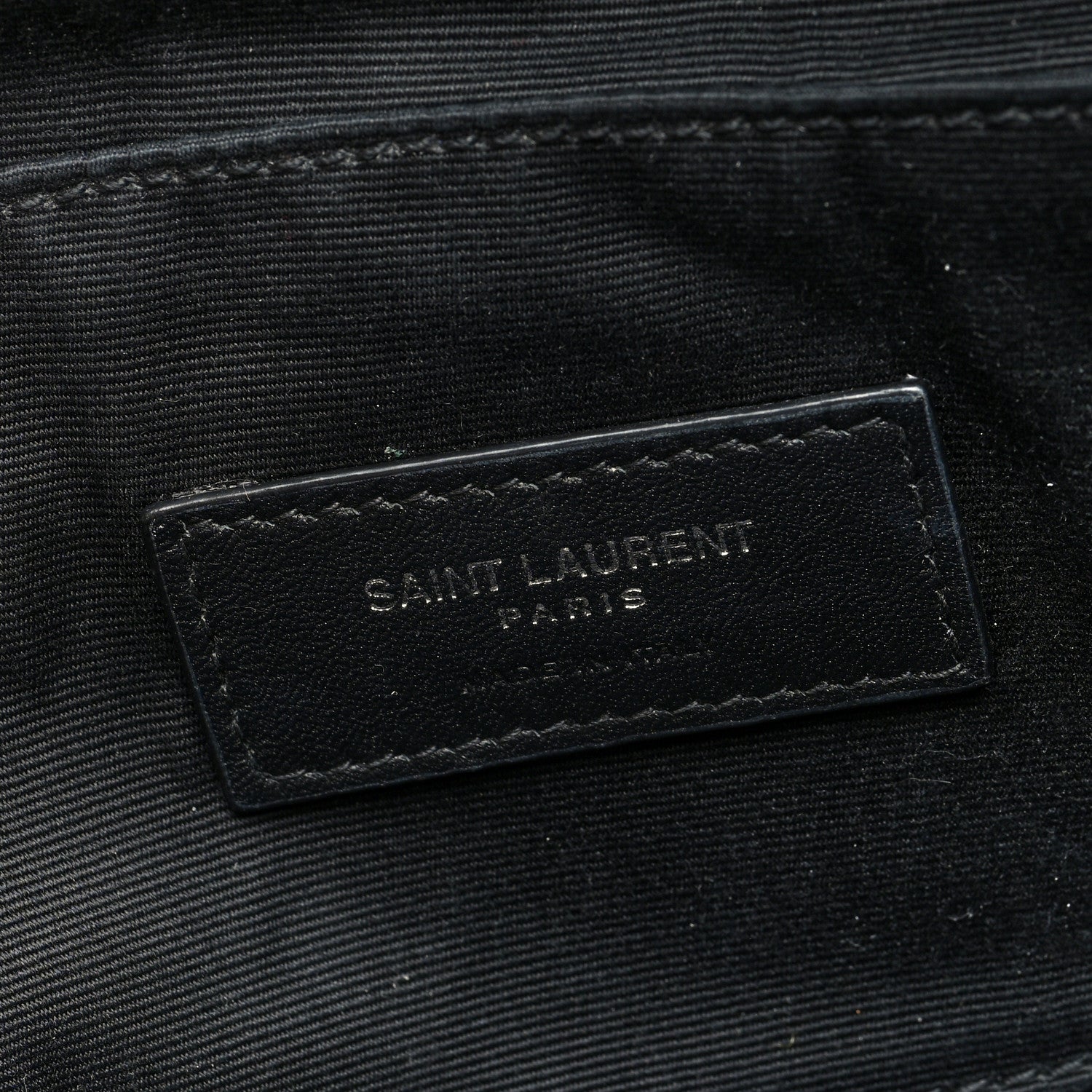 Saint Laurent Lambskin Monogram Belt Bag Black 6 of 9
