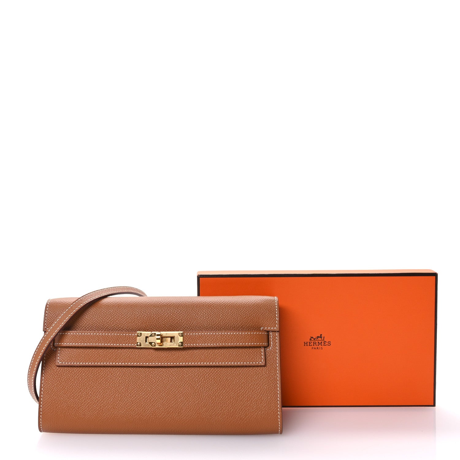 Hermes Epsom Kelly Wallet To Go Gold 10 of 10