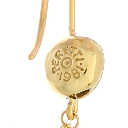 Tiffany 18K Yellow Gold Mini Elsa Peretti Mesh Earrings 4 of 4