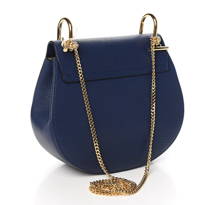 Chloe Grained Lambskin Drew Shoulder Bag Royal Navy 3 of 10