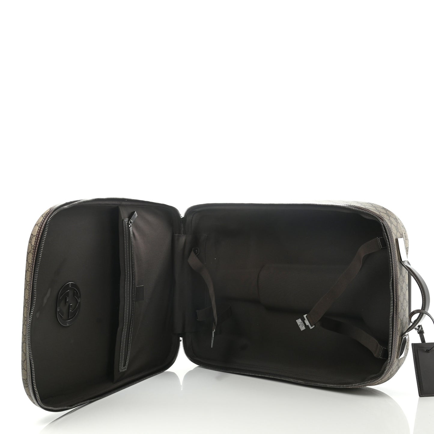 GG Plus Monogram Small Interlocking G Trolley Brown