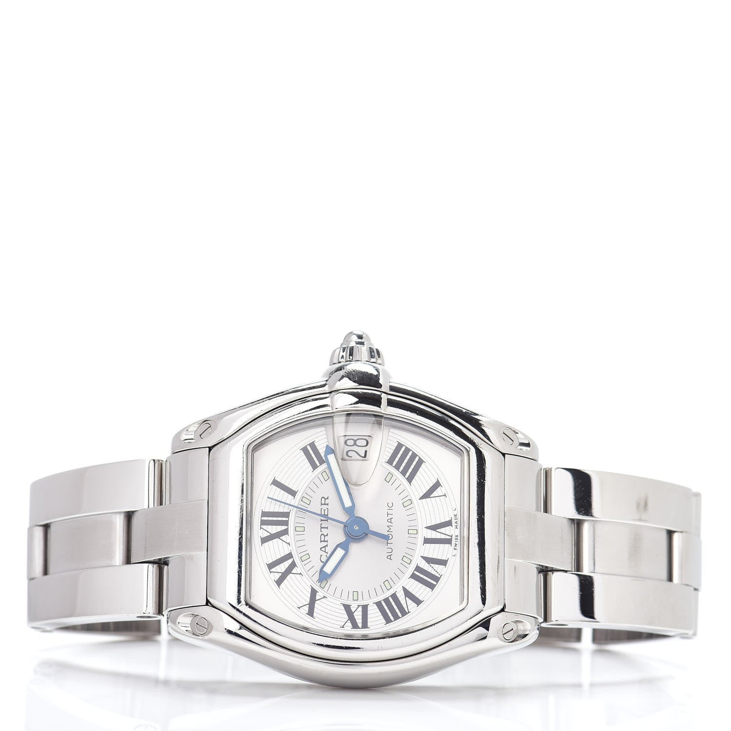 Cartier Stainless Steel 37mm Roadster Automatic Watch 2 of 4