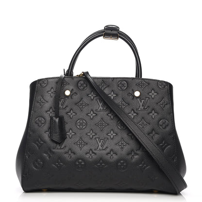 Louis Vuitton Empreinte Montaigne MM Black 1 of 8
