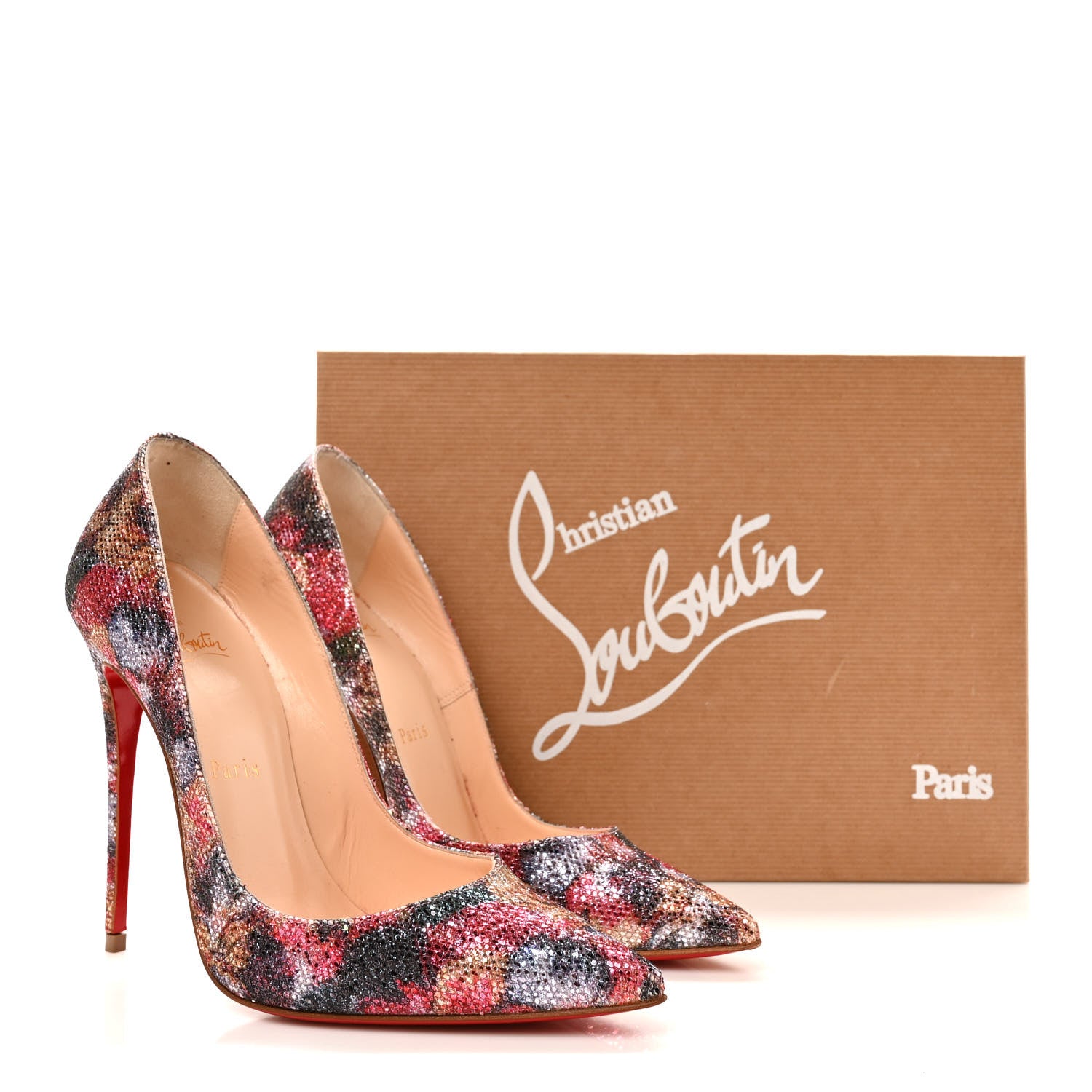 Christian Louboutin Glitter So Kate 120 Pumps 37 Plume 8 of 8
