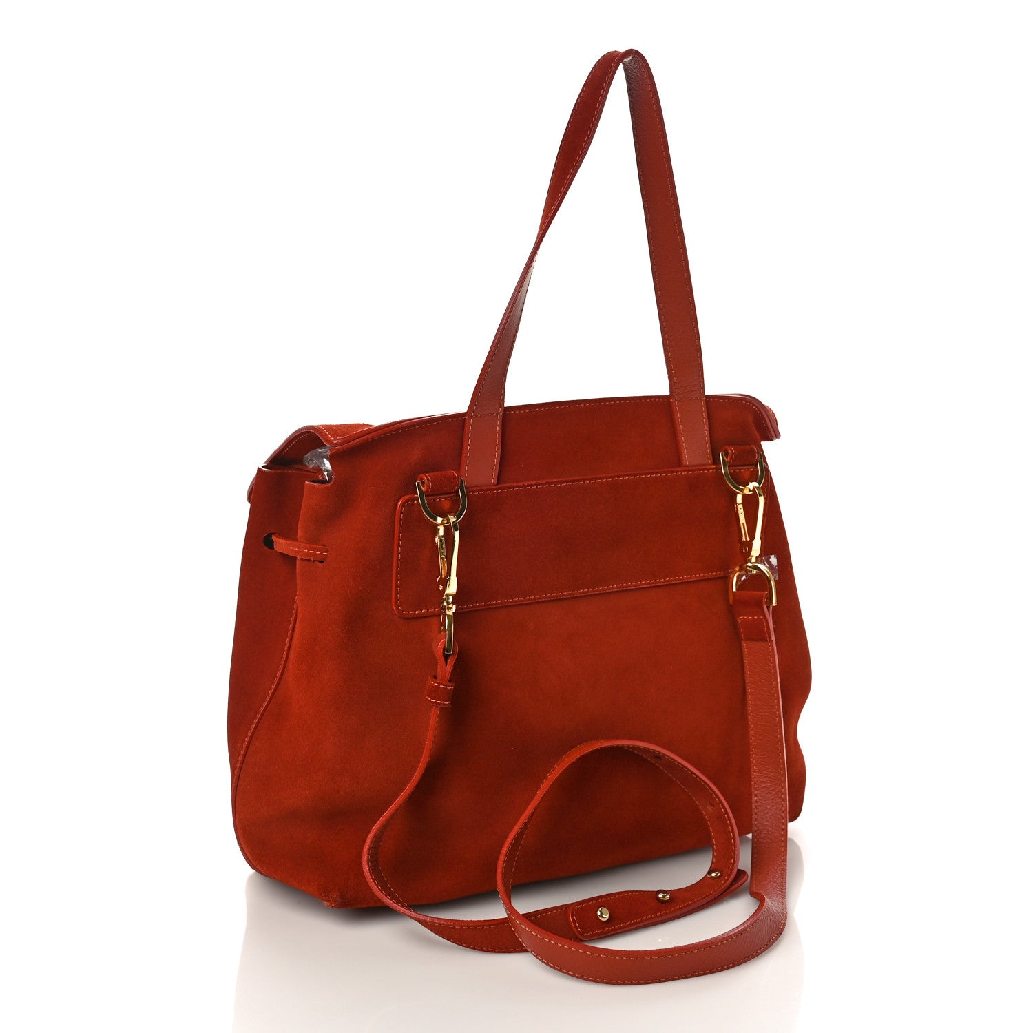 Mansur Gavriel Suede Mini Lady Bag Brick 3 of 8