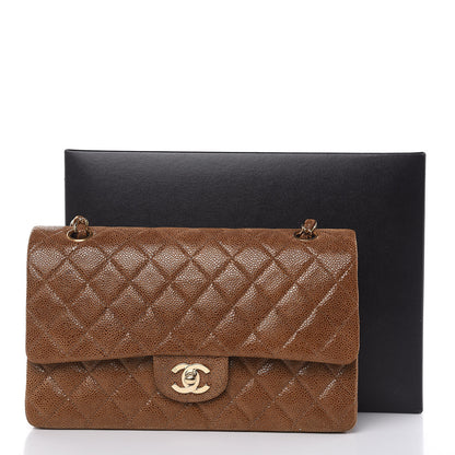 Chanel Iridescent Caviar Quilted Medium Double Flap Marron Clair 10 of 10