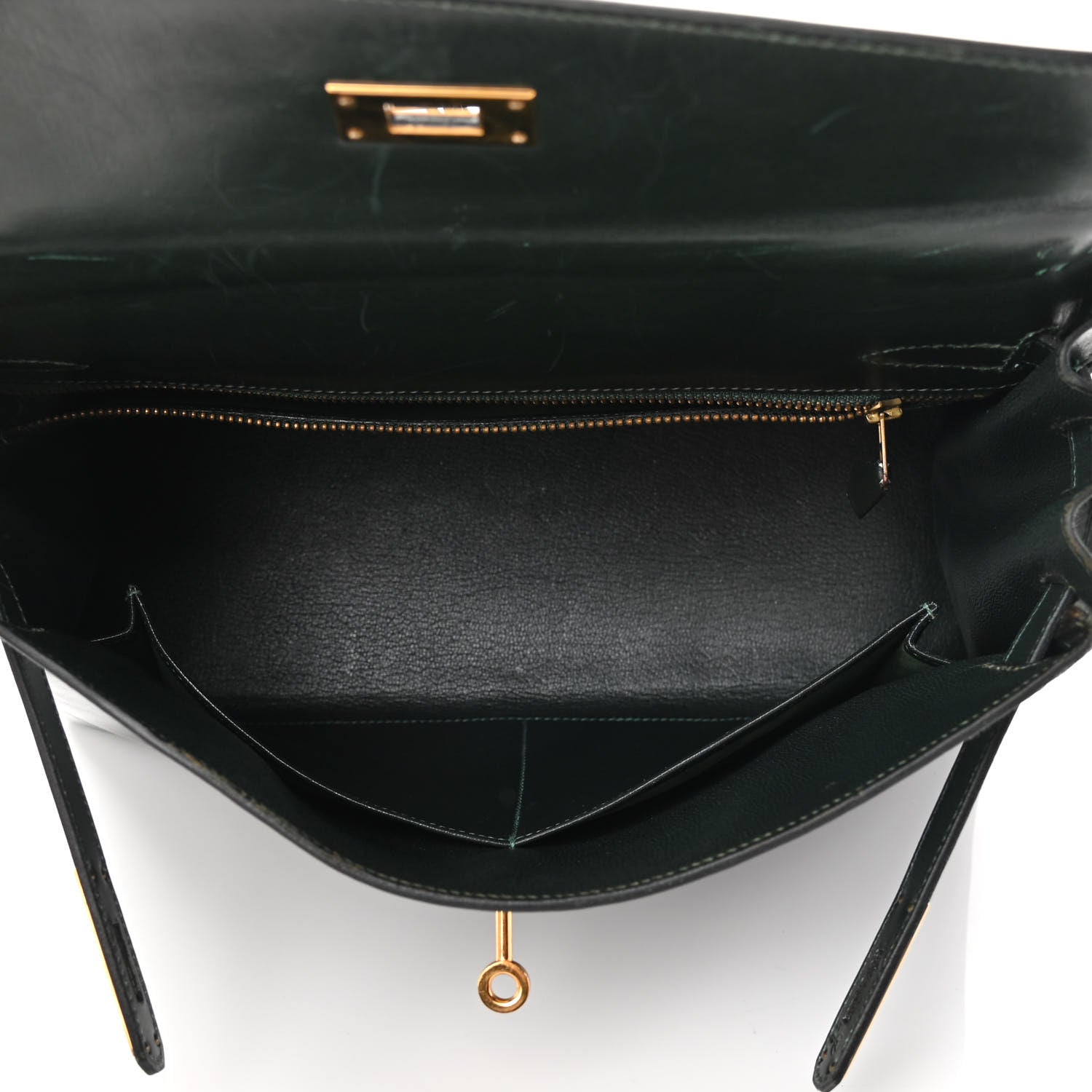 Hermes Box Kelly Retourne 32 Vert Fonce 5 of 25