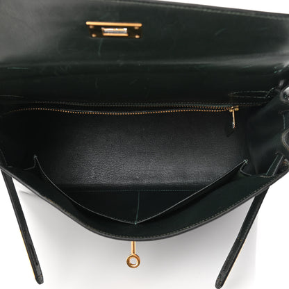 Hermes Box Kelly Retourne 32 Vert Fonce 5 of 25
