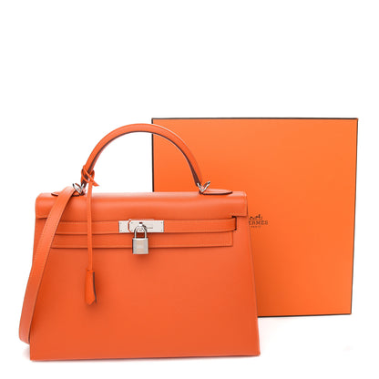 Hermes Epsom Kelly Sellier 32 Orange 10 of 10
