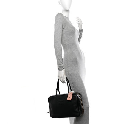 Miu Miu Soft Calf Softy Beau Top Handle Bag Black 2 of 9