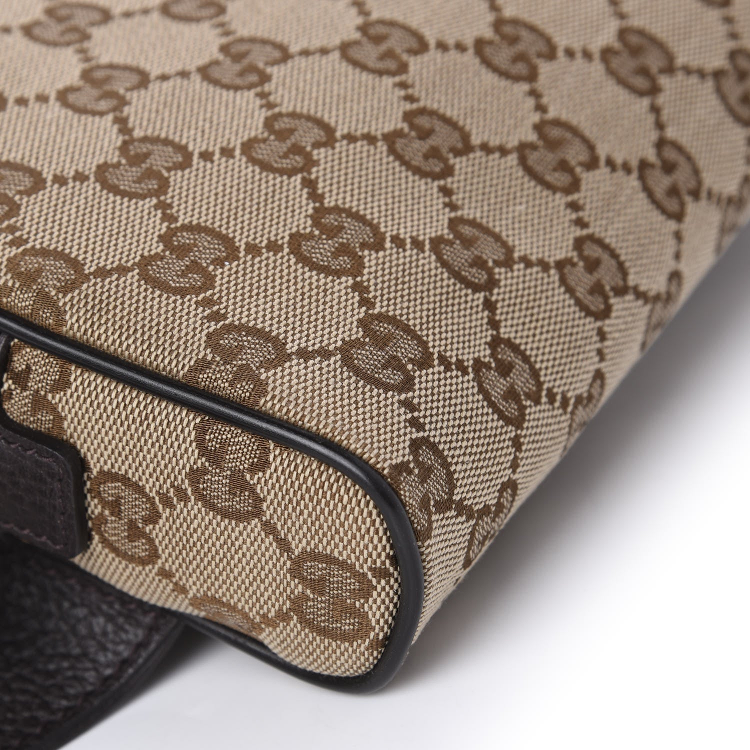 Gucci Monogram Belt Bag Dark Brown 7 of 11