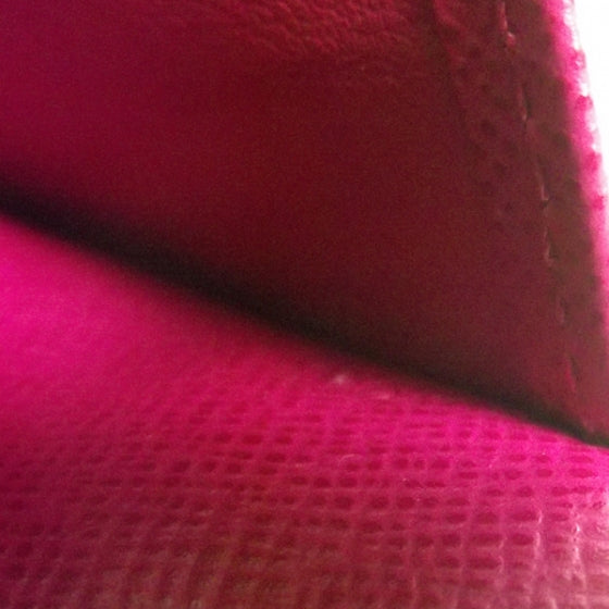 Monogram Perforated Compact Zipped Wallet Fuchsia