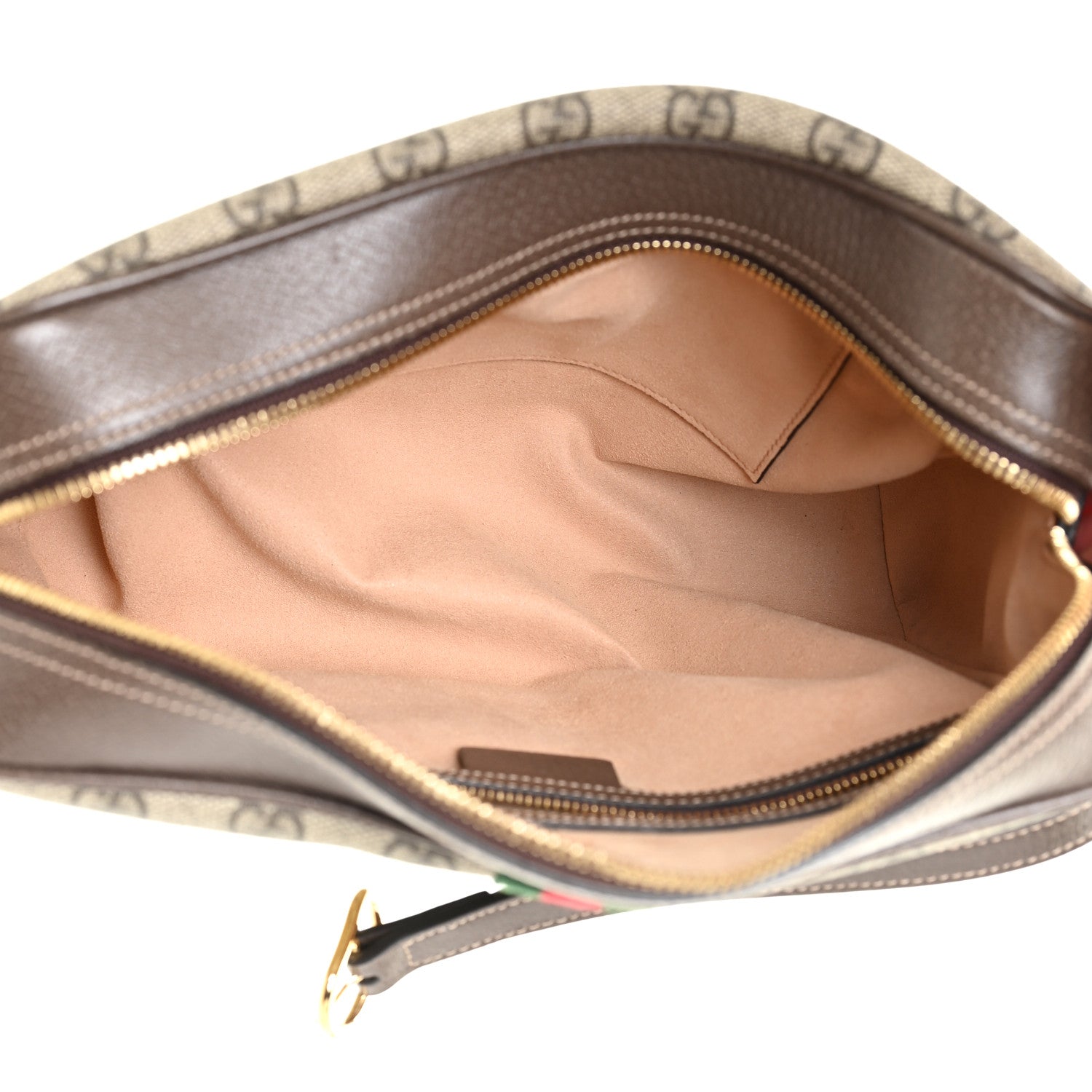 Gucci GG Supreme Monogram Web Small Ophidia Shoulder Bag Brown 5 of 13