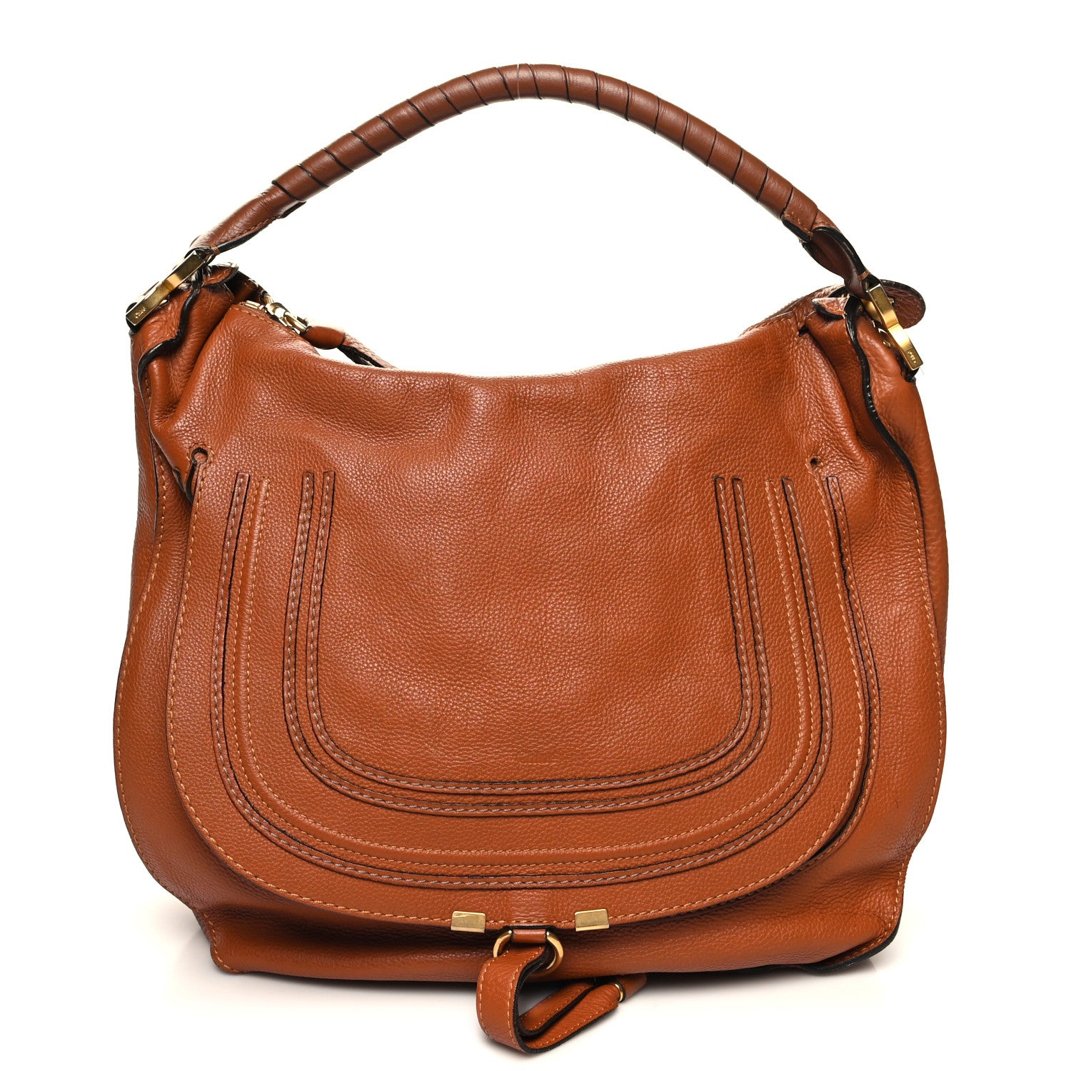 Chloe Calfskin Large Marcie Hobo Tan 1 of 12