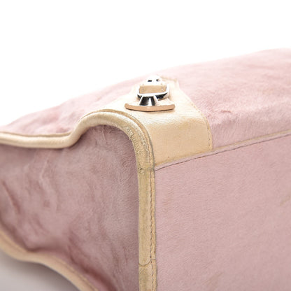 Balenciaga Chevre Pony Hair Classic Silver Hardware City Pale Rose 13 of 18