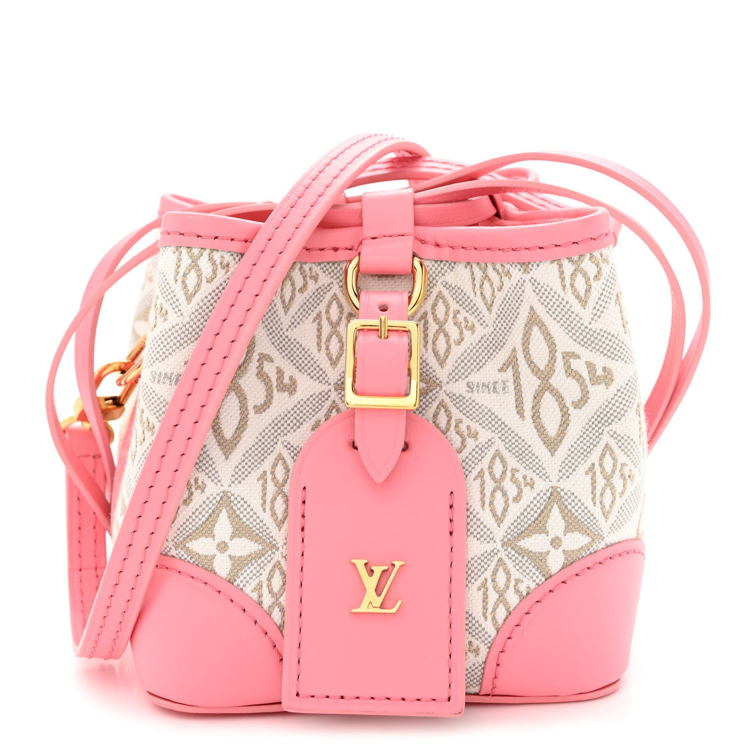 Louis Vuitton Jacquard Since 1854 Noe Purse Ecru Beige Pink 1 of 10