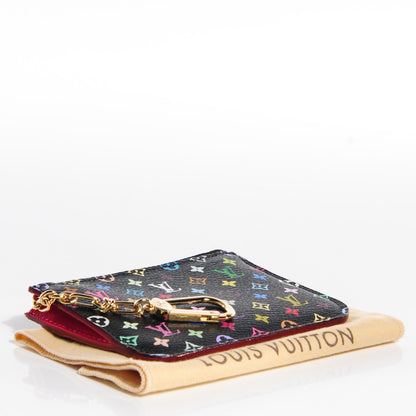 Louis Vuitton Monogram Multicolor Key Pouch Black Grenade 3 of 8