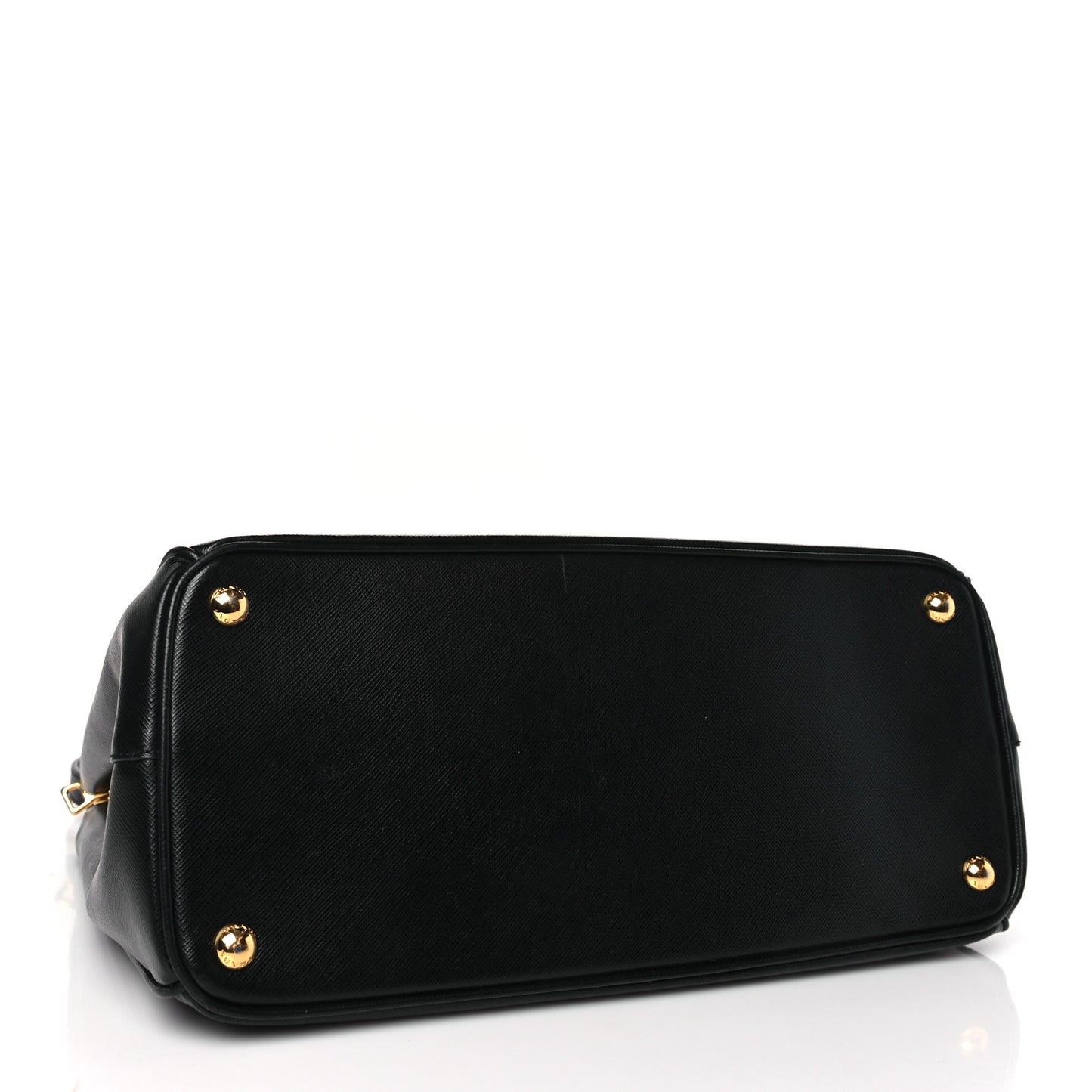 Saffiano Medium Galleria Double Zip Tote Black