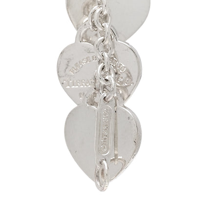 Tiffany Sterling Silver Mini Return to Tiffany Multi Heart Charm Bracelet 3 of 3