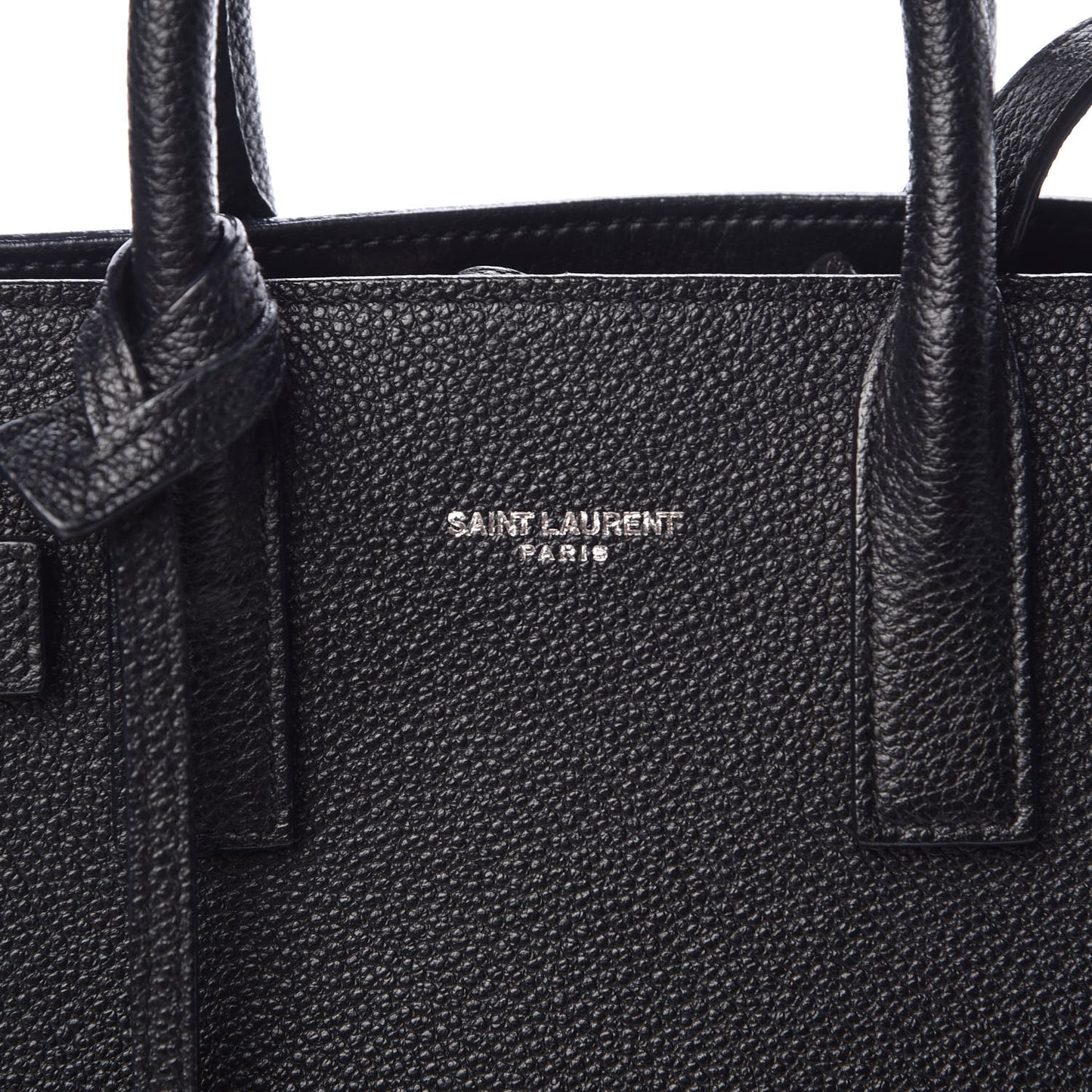 Grained Calfskin Nano Sac De Jour Black