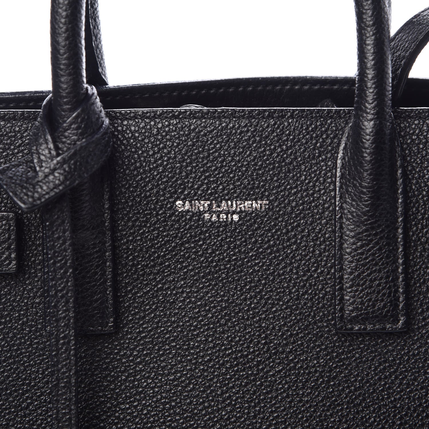 Saint Laurent Grained Calfskin Nano Sac De Jour Black 7 of 15