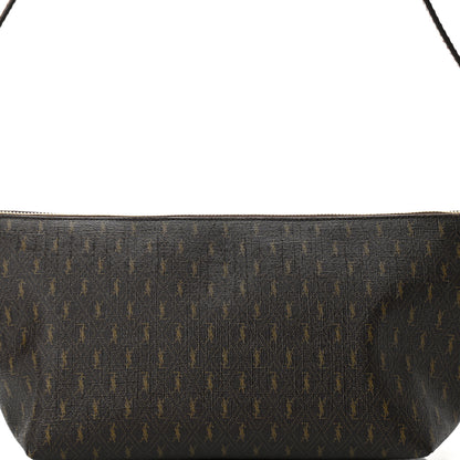 Saint Laurent Canvas Smooth Calfskin Le Monogramme Crossbody Bag Chestnut 7 of 9