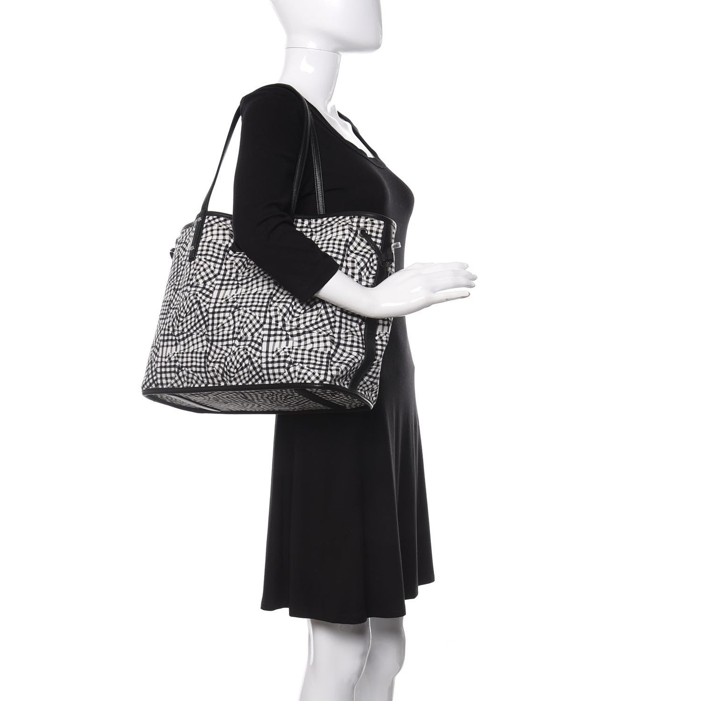 Visetos Medium Project Reversible Shopper Tote Black
