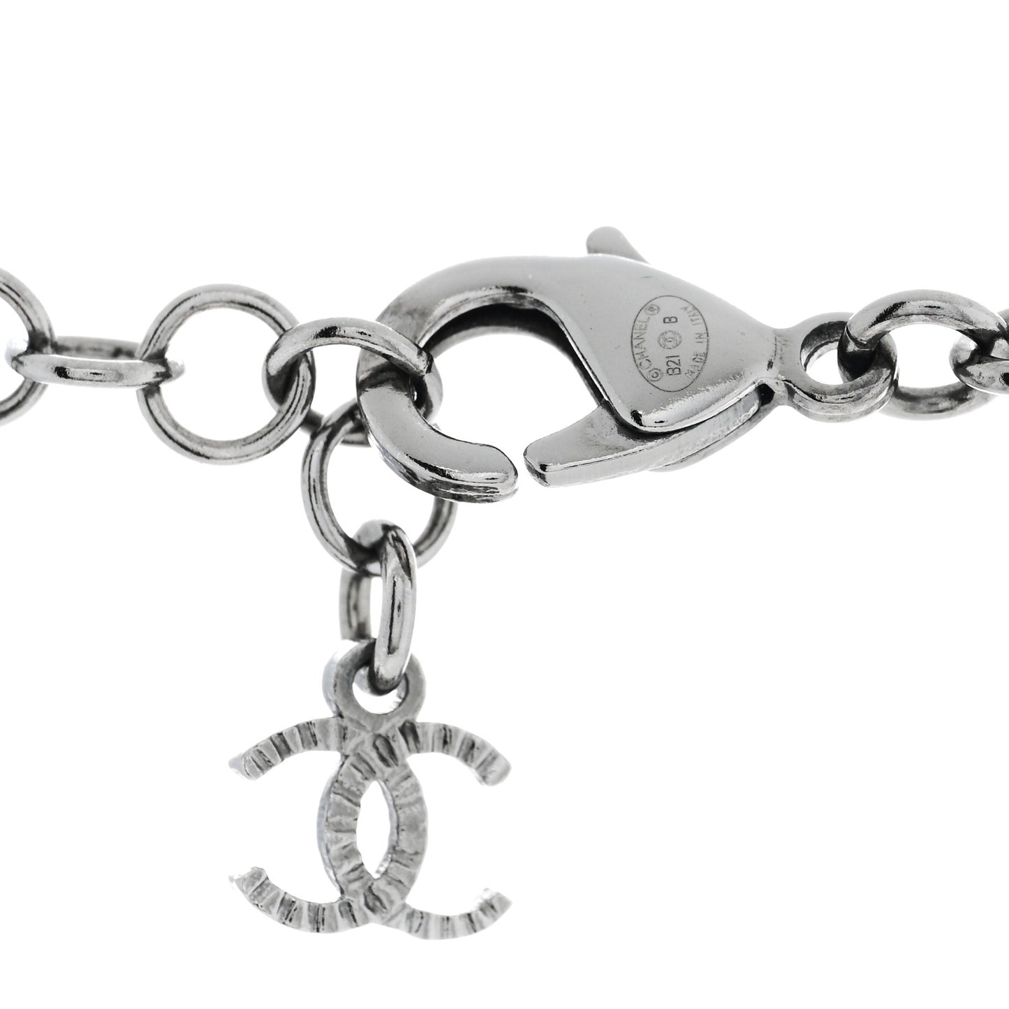 Ruthenium Crystal CC Chain Necklace