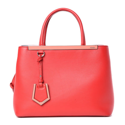 Fendi Vitello Dolce Century Petite 2Jours Tote Fiamma Ardesia 1 of 13