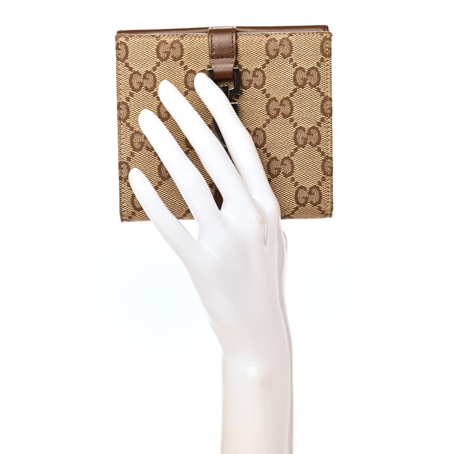 Monogram Compact Wallet Brown