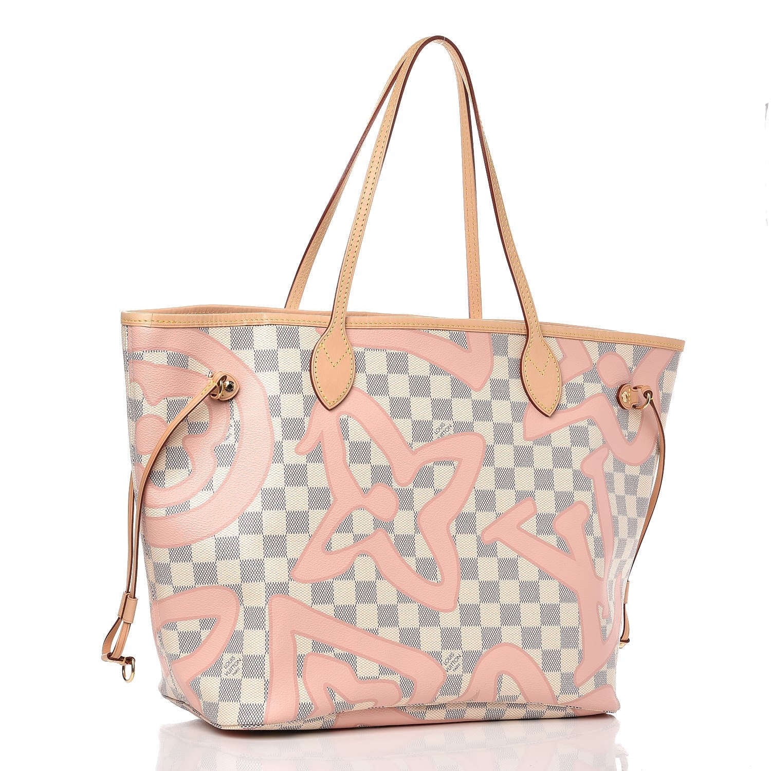 Louis Vuitton Damier Azur Tahitienne Neverfull MM 3 of 8
